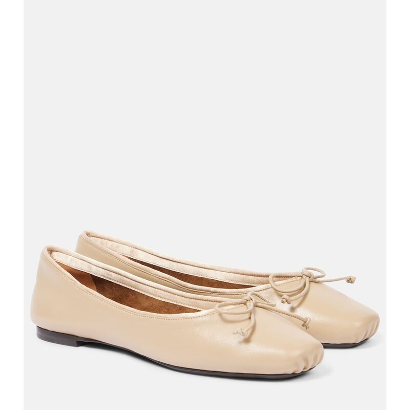 Khaite Charlotte leather ballet flats