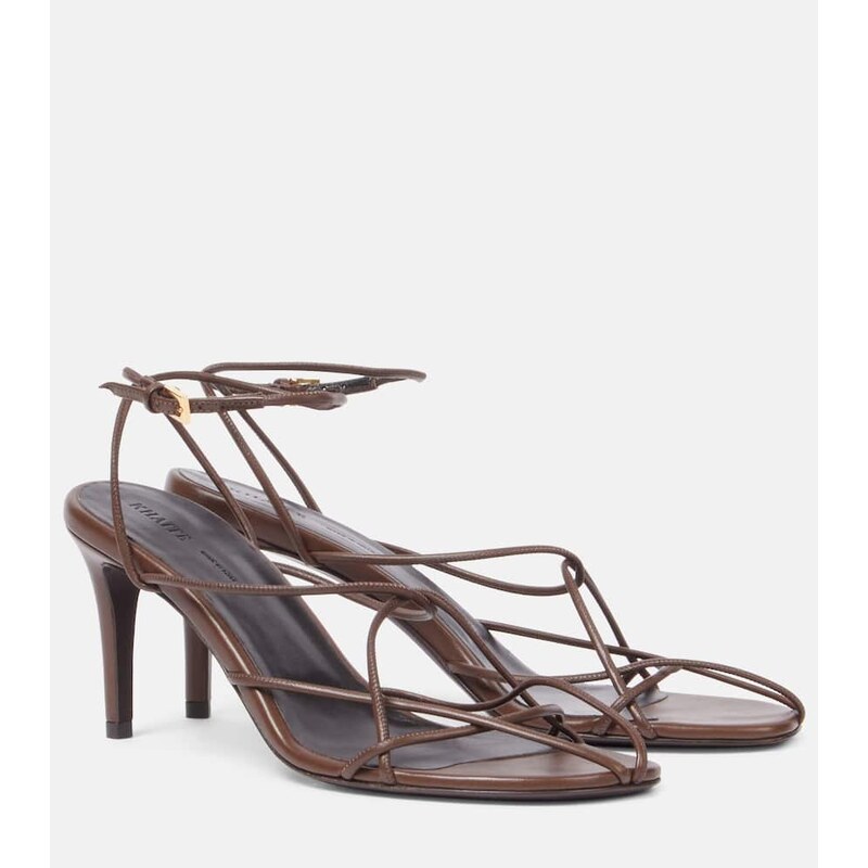 Khaite Loulou 75 leather sandals