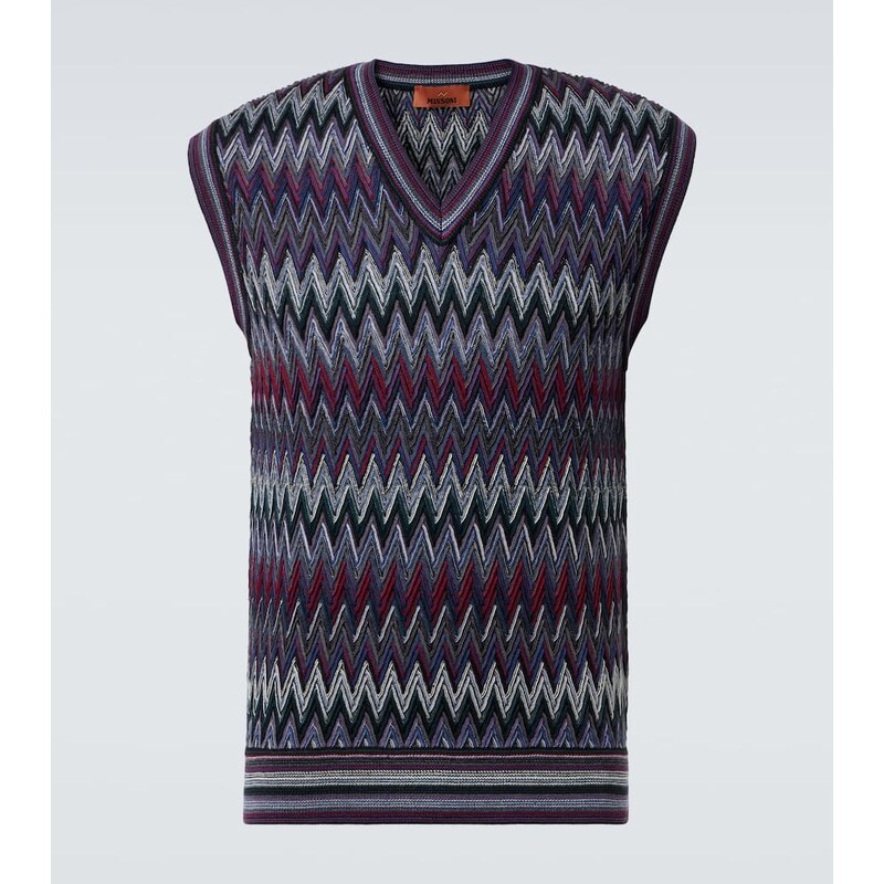 Missoni Zigzag wool sweater vest