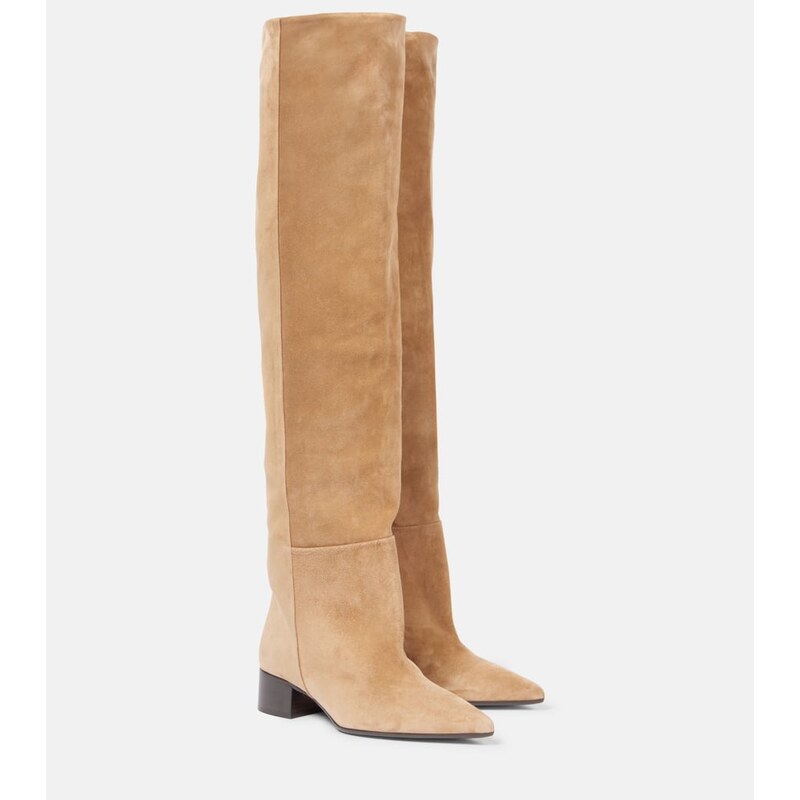 Khaite Andee 40 suede over-the-knee boots