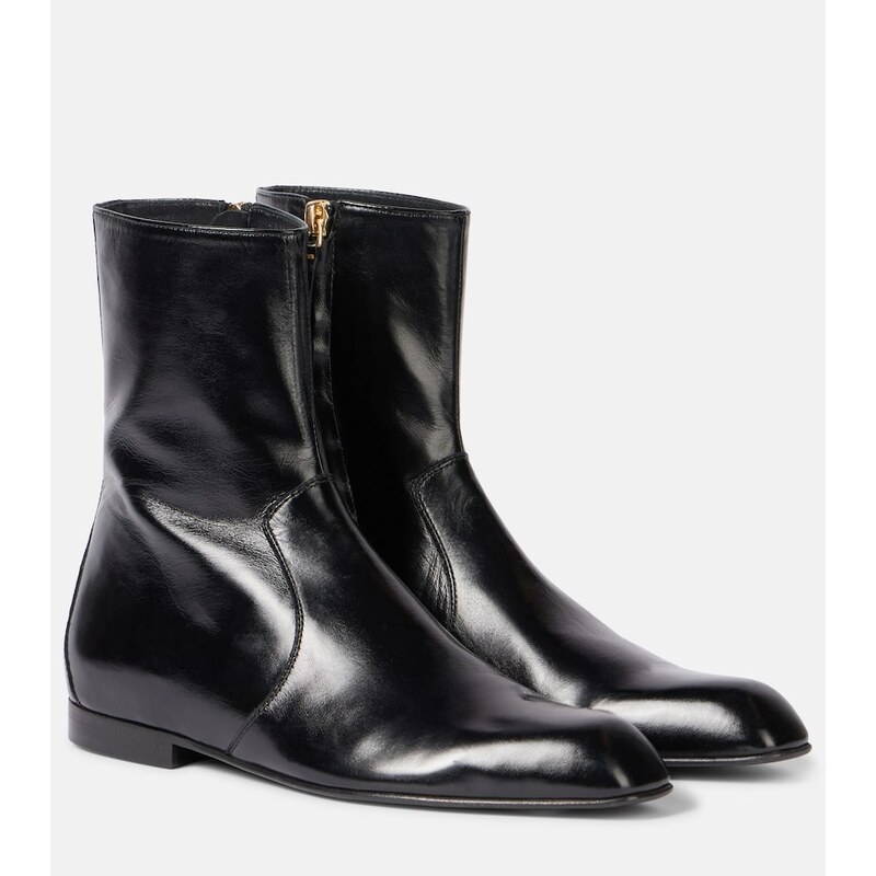 Khaite Colt leather ankle boots