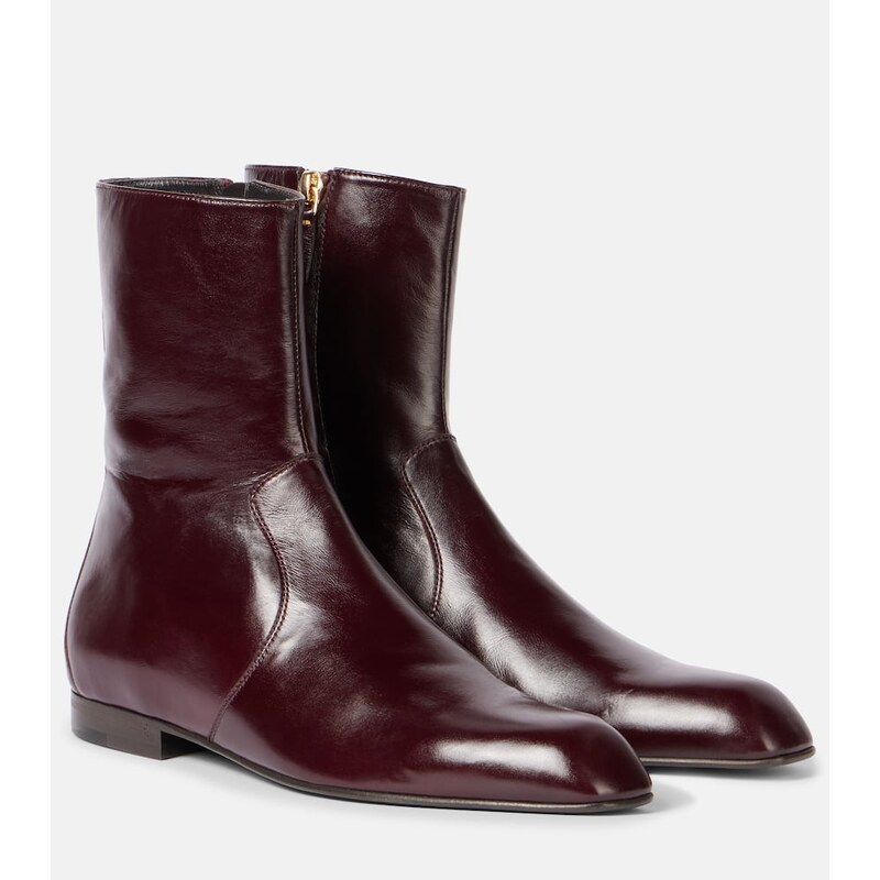 Khaite Colt leather ankle boots