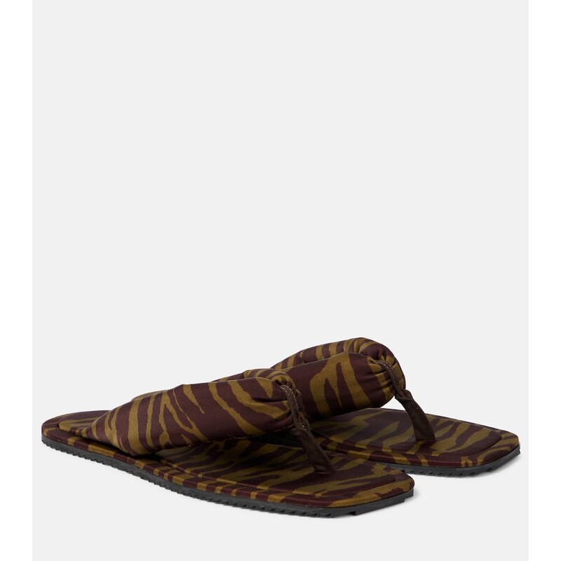 The Attico Indie zebra-print thong sandals
