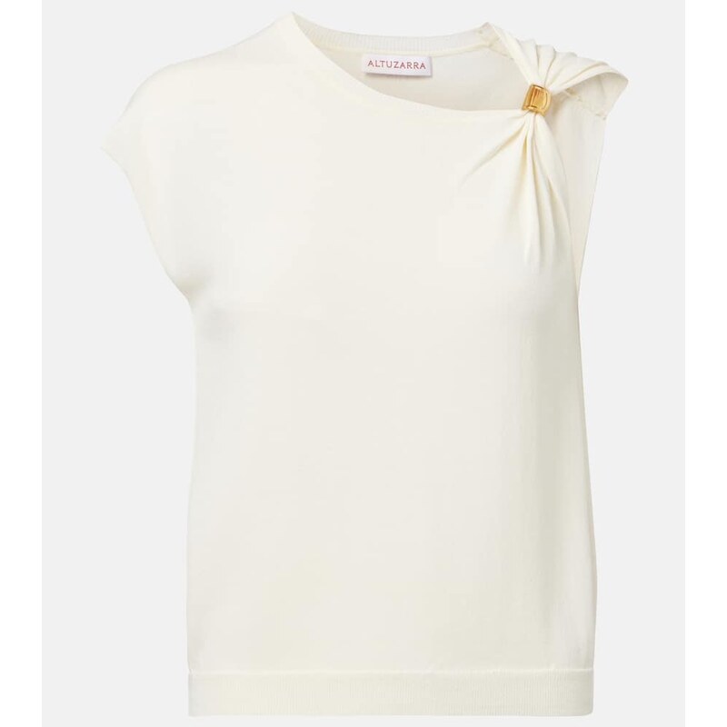 Altuzarra Asymmetrical jersey top