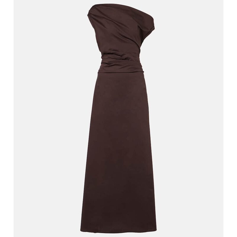 Staud Phare one-shoulder cotton maxi dress