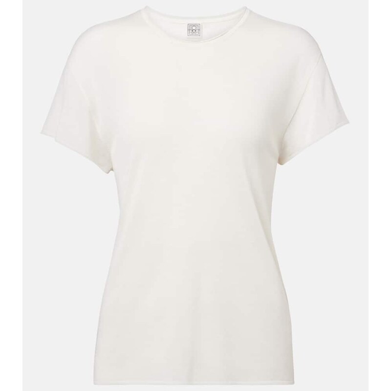 Toteme Knitted silk T-shirt