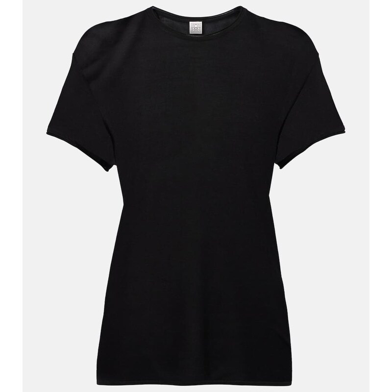 Toteme Knitted silk t-shirt