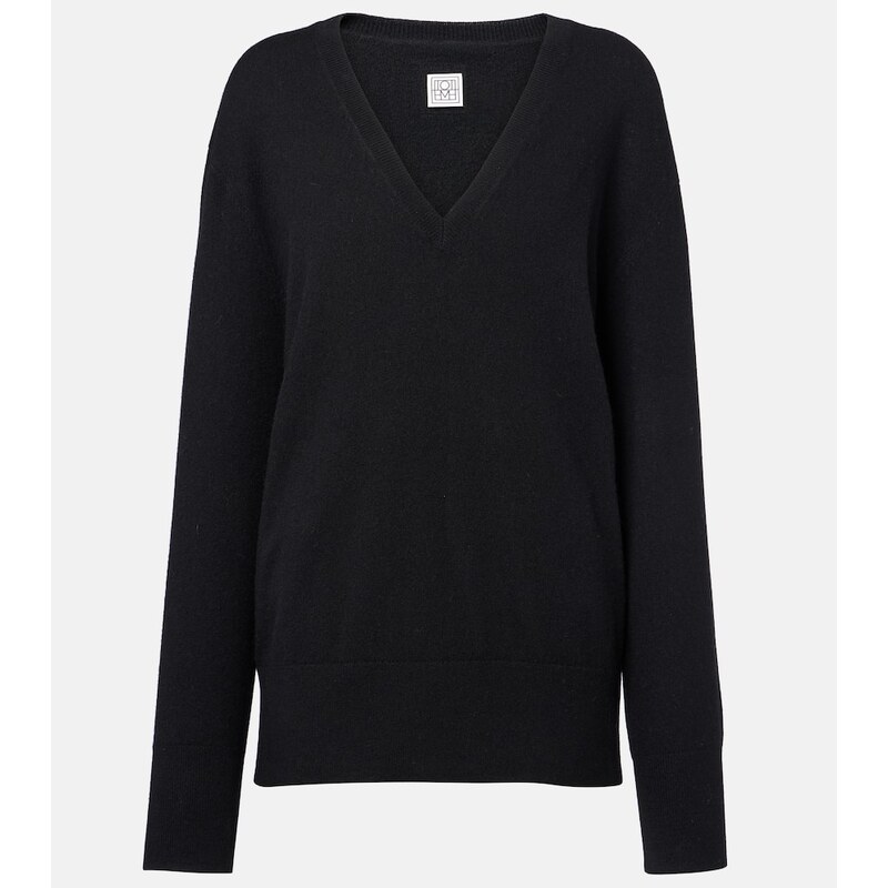 Toteme Cashmere svetr v barvě černá