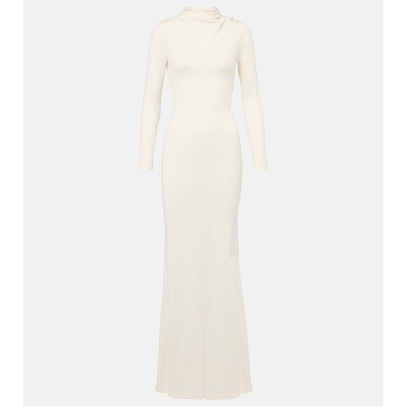 Aya Muse Viva knitted silk and cashmere maxi dress