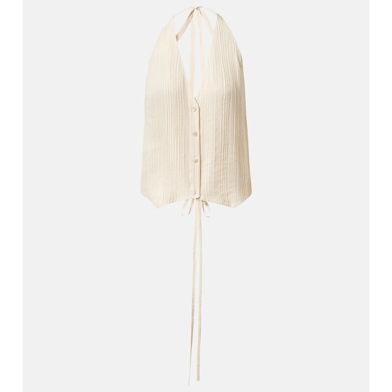 Joseph Suez pleated halterneck vest