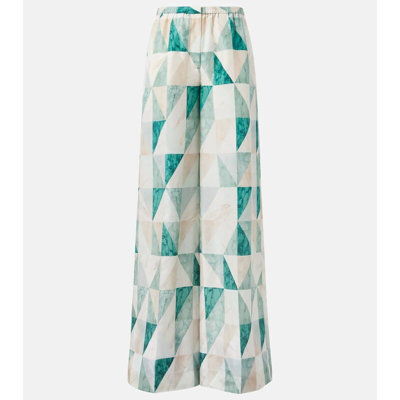Joseph Thoresby printed silk wide-leg pants