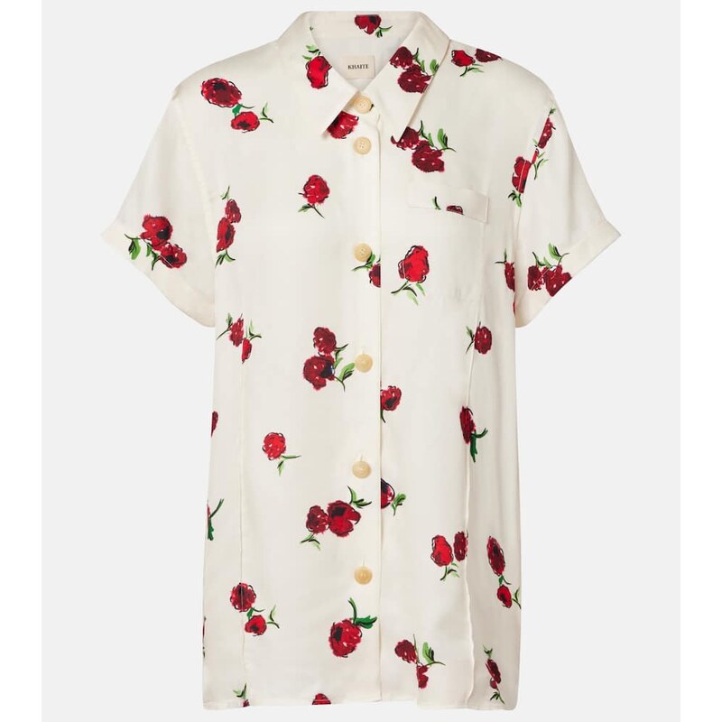 Khaite Keefe printed twill shirt