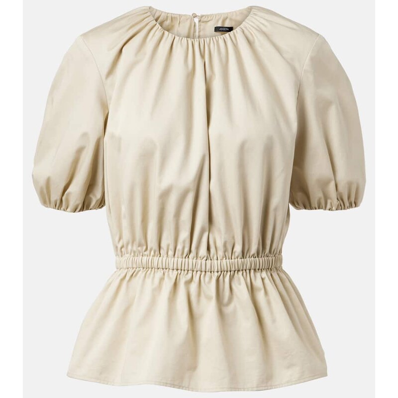 Joseph Merlin peplum cotton blouse