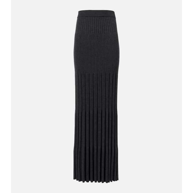Joseph Merino ribbed-knit wool maxi skirt