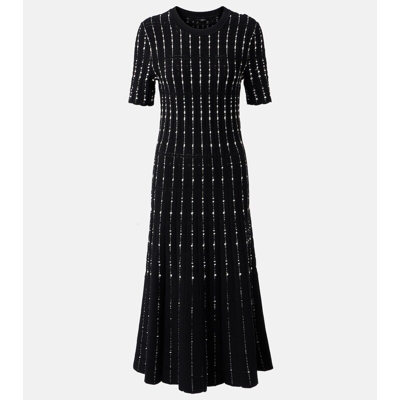 Joseph Ribbed-knit cotton-blend midi dress