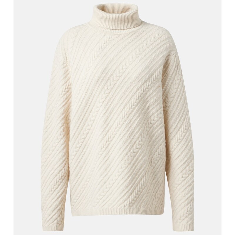 Joseph Cable-knit wool turtleneck sweater