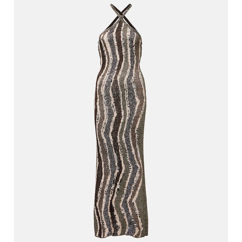 Missoni Sequined open-back lamÃ gown