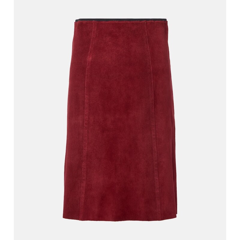 Joseph Suede midi skirt