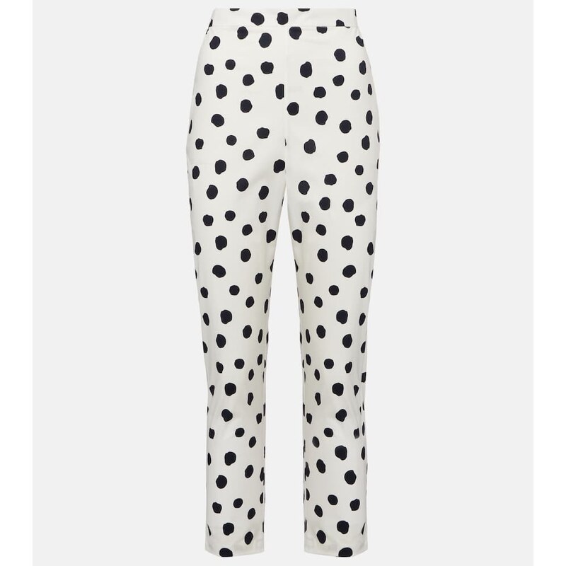 Adriana Degreas Cotton-blend capri pants