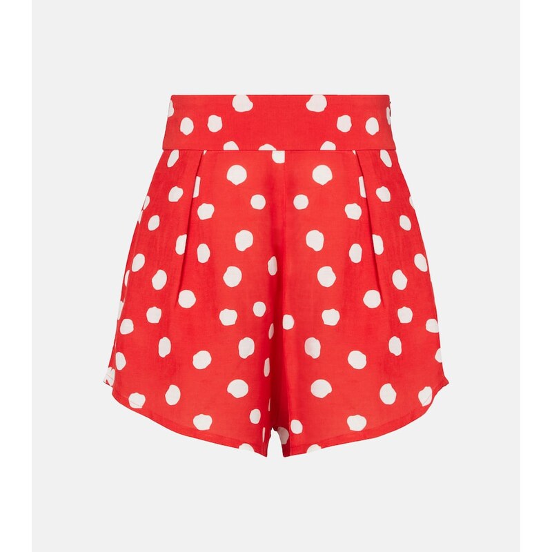 Adriana Degreas High-rise wide-leg shorts