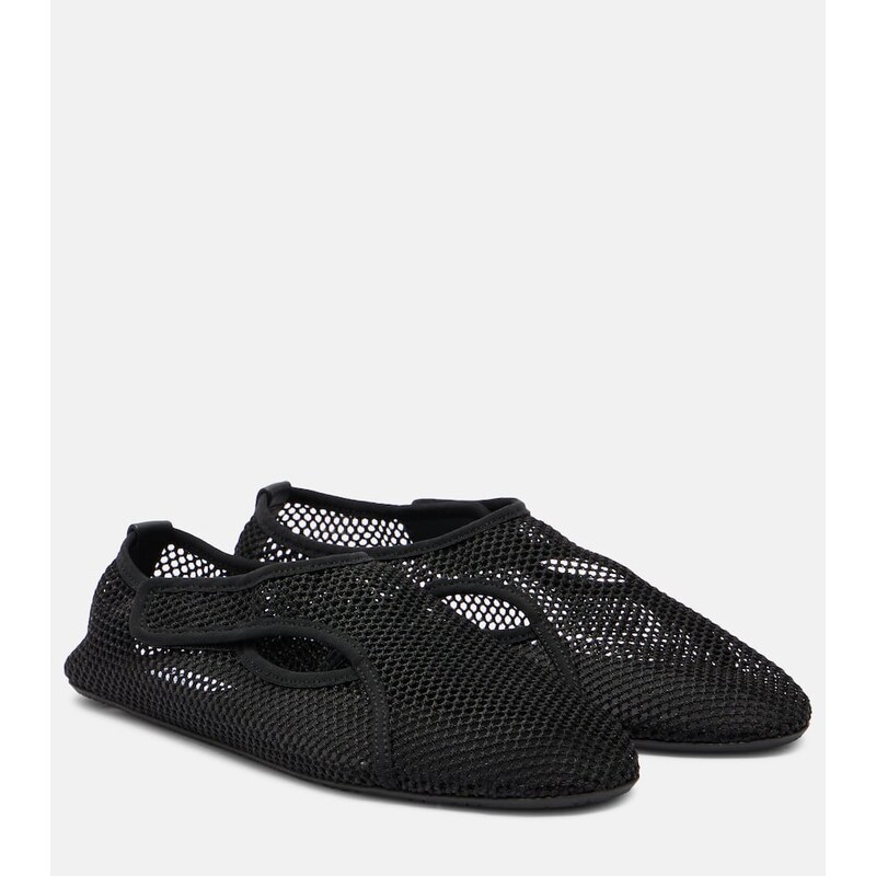 Alaïa Fishnet slip-on shoes