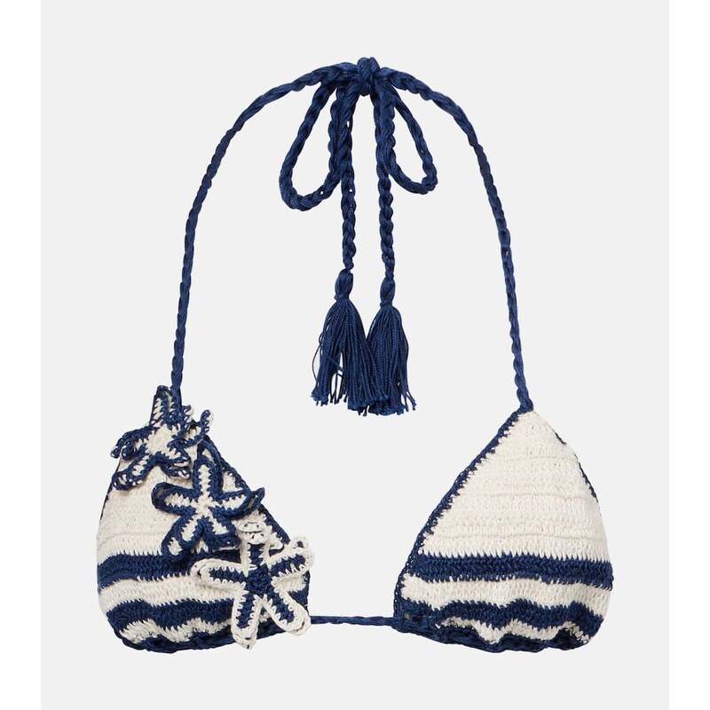 Anna Kosturova Gabrielle crochet cotton bikini top