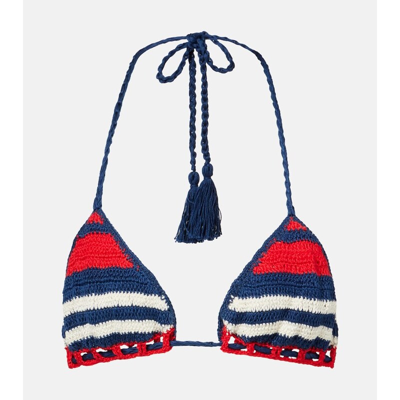 Anna Kosturova Gabrielle crochet cotton bikini top