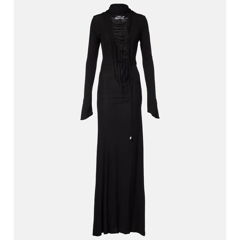 The Attico Cutout crÃªpe maxi dress