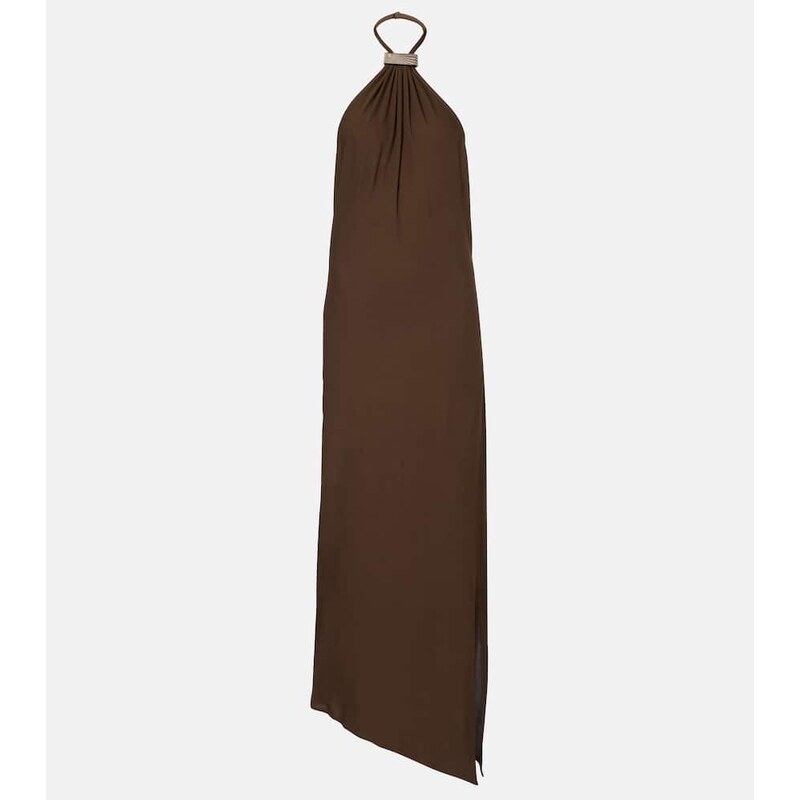 The Attico Halterneck open-back midi dress