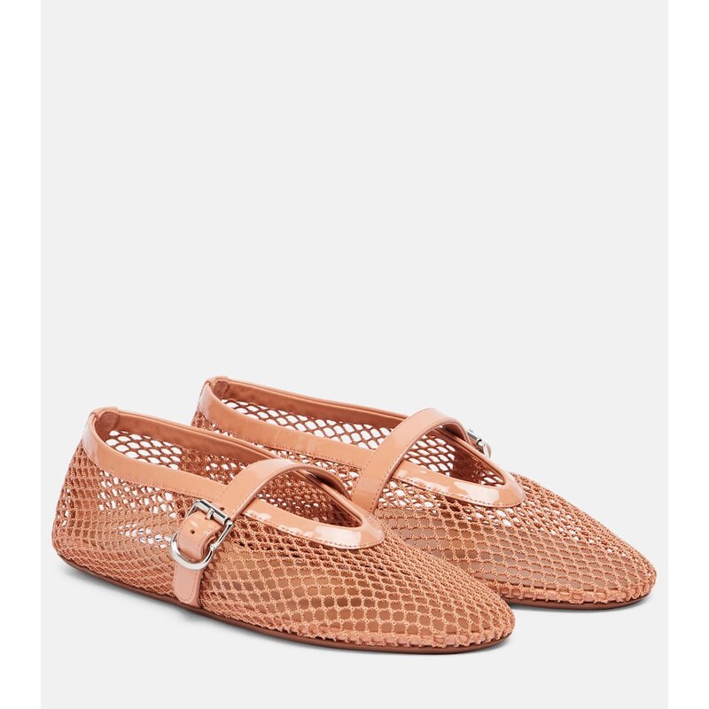 Alaïa Fishnet ballet flats