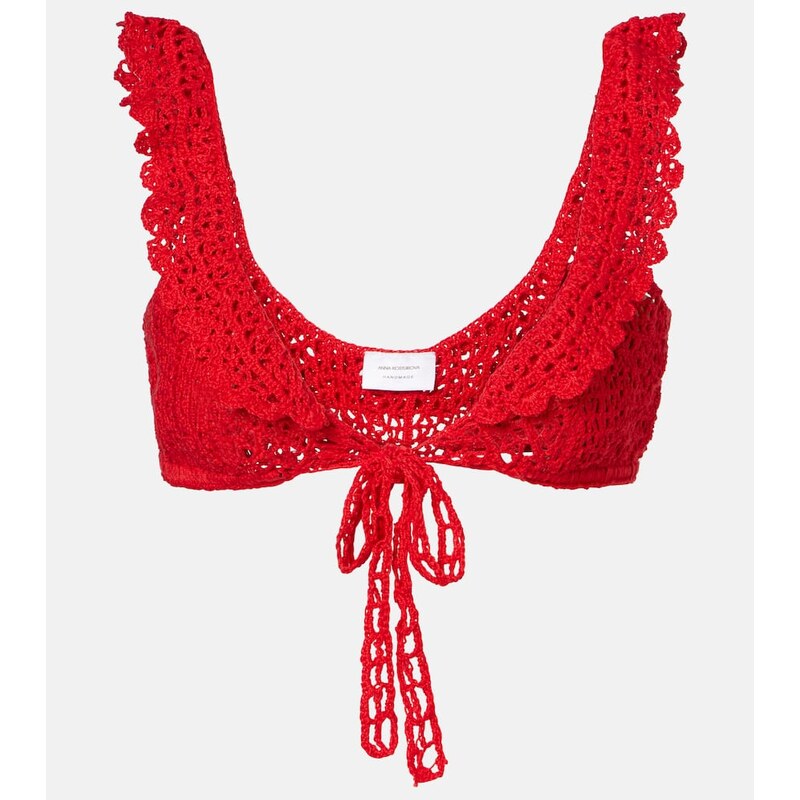 Anna Kosturova Brigitte crochet bra top