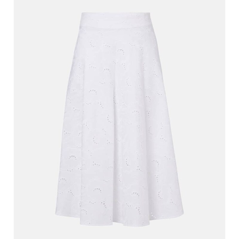 Dorothee Schumacher Summer Blossom broderie anglaise midi skirt