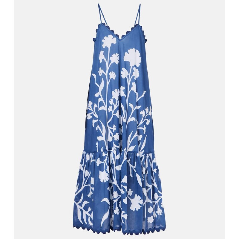 Juliet Dunn Printed cotton maxi dress