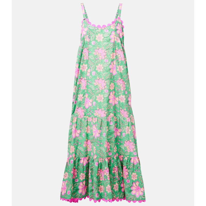 Juliet Dunn Printed cotton maxi dress