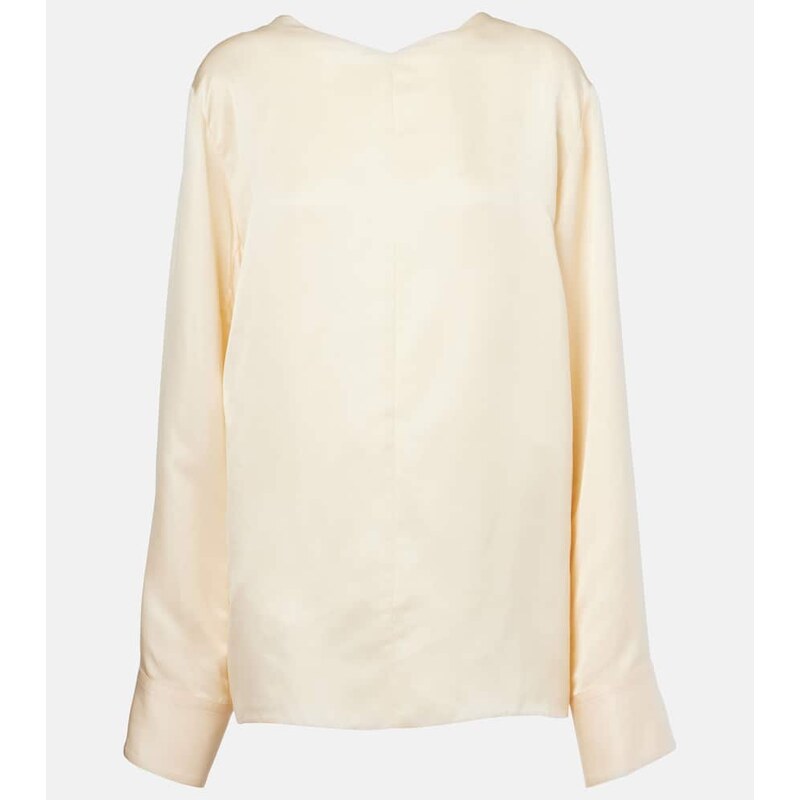 Khaite Durion satin top