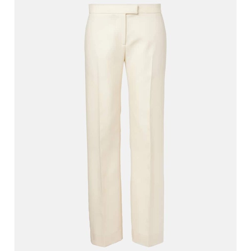 Khaite Callen wool and silk straight pants