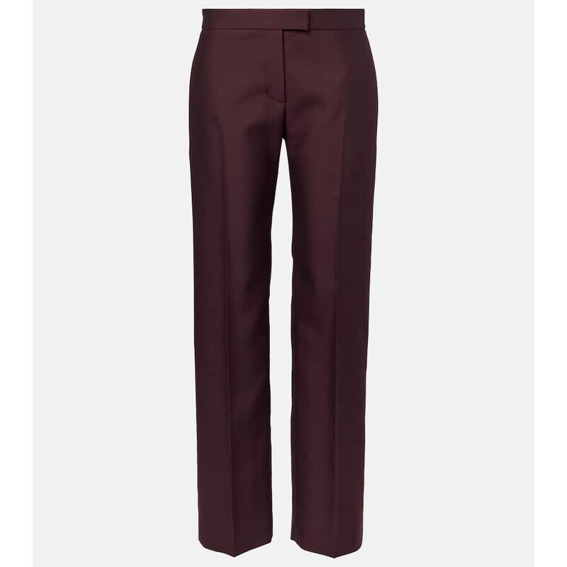 Khaite Callen wool and silk straight pants