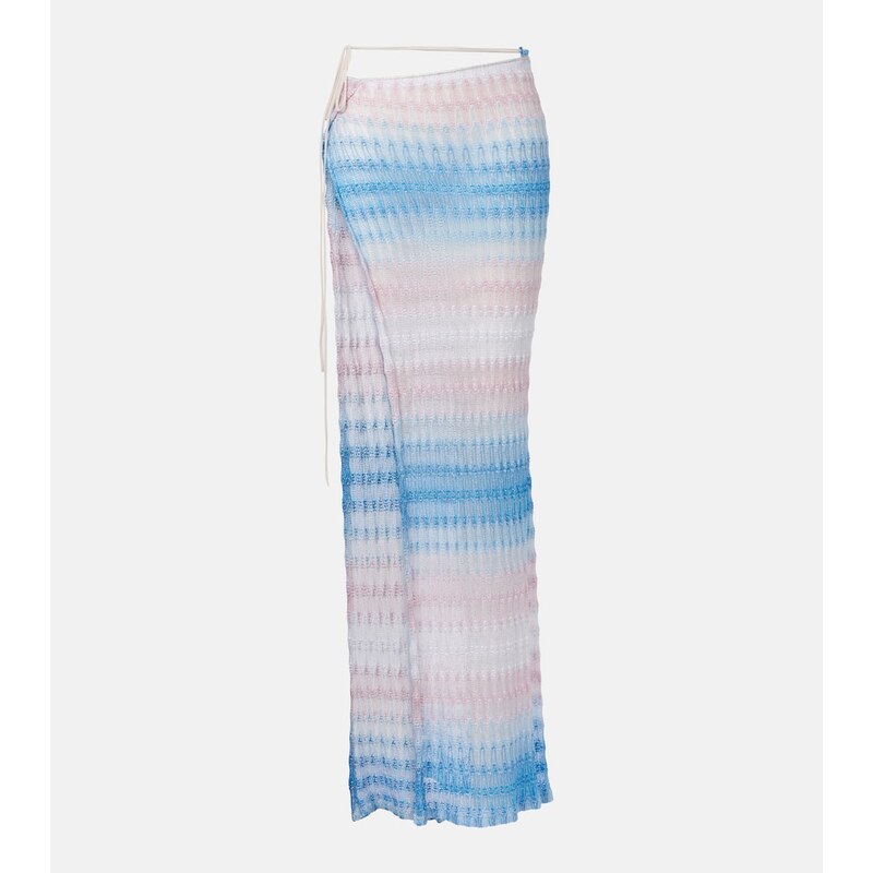 Missoni Gradient wrap skirt v odstínech růže a modré