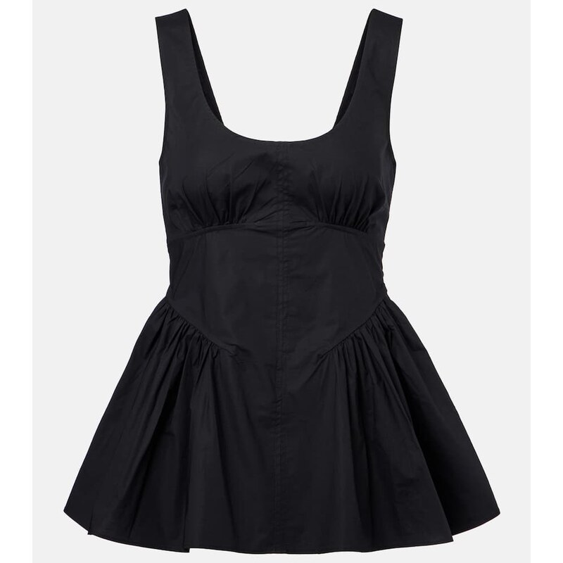 Proenza Schouler White Label Bader cotton-blend poplin top