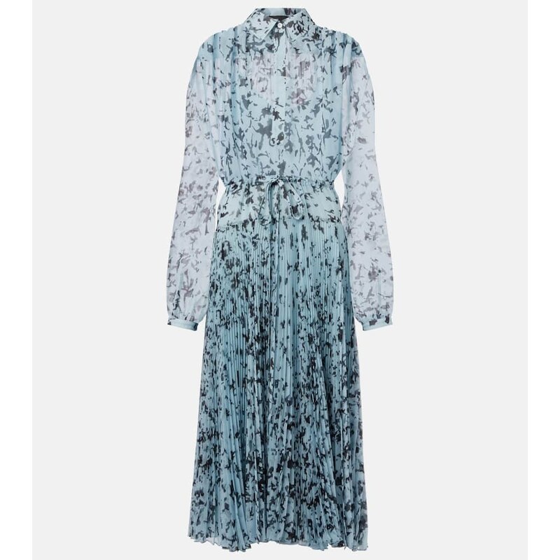 Proenza Schouler Jones printed chiffon shirt dress