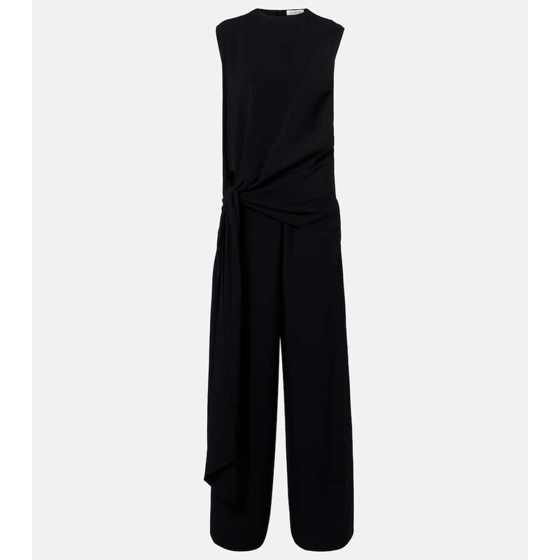 Alaïa Tie gathered jersey jumpsuit