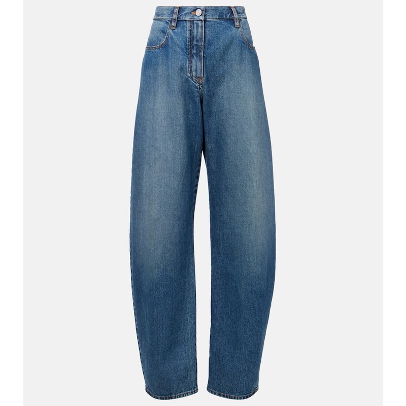 Alaïa High-rise barrel-leg jeans
