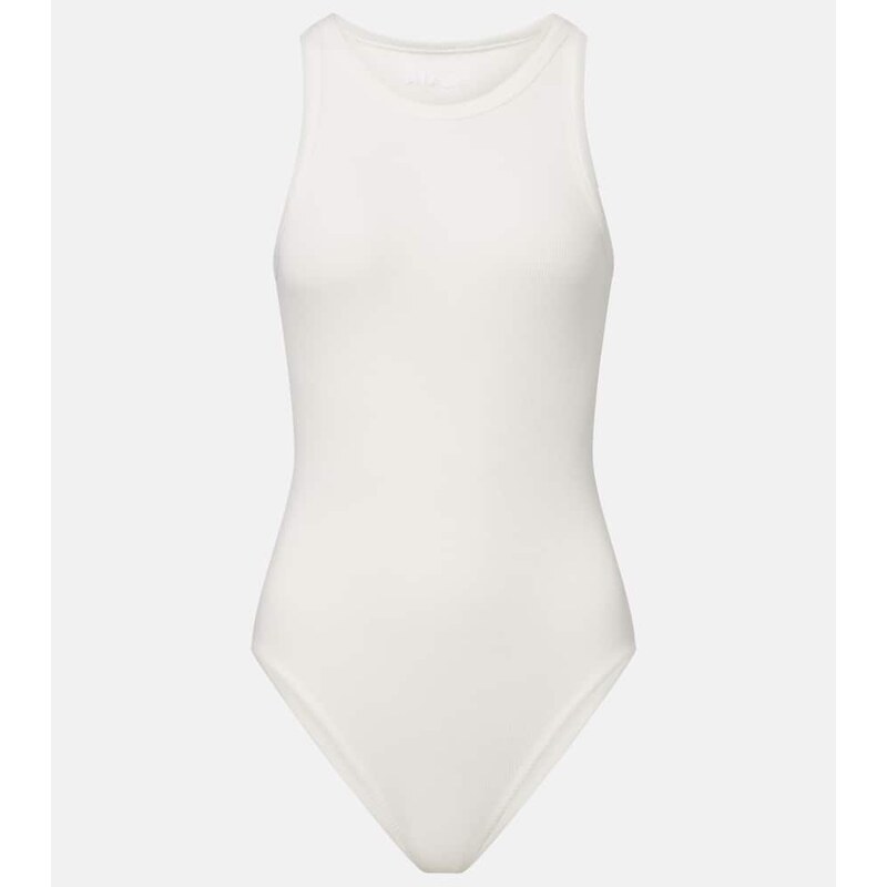 Alaïa Ribbed-knit bodysuit