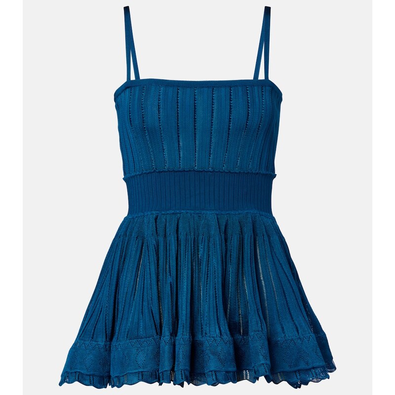 Alaïa Ribbed-knit top