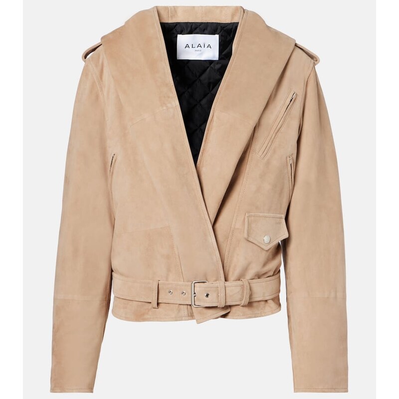 Alaïa Suede biker jacket