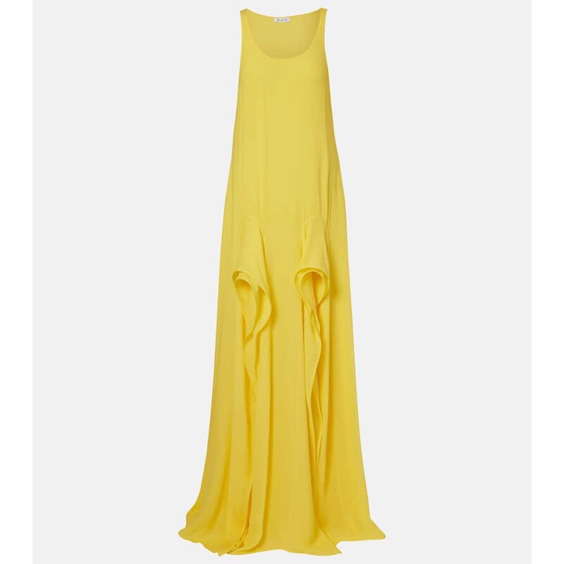 Alaïa Ruffled georgette maxi dress