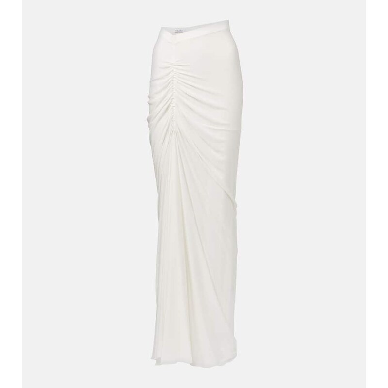 Alaïa Draped jersey maxi skirt