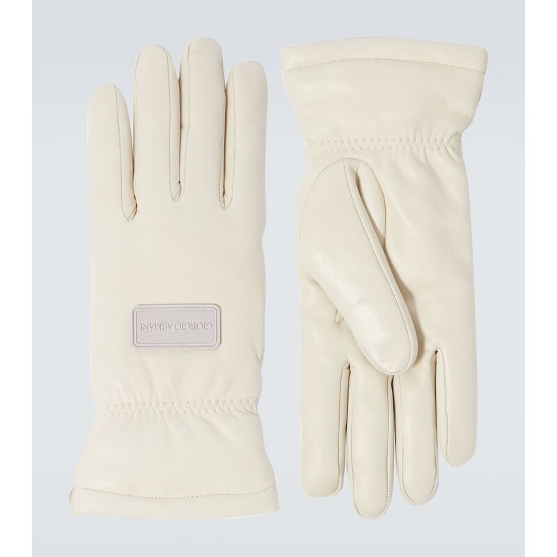 Giorgio Armani Cashmere-lined leather gloves