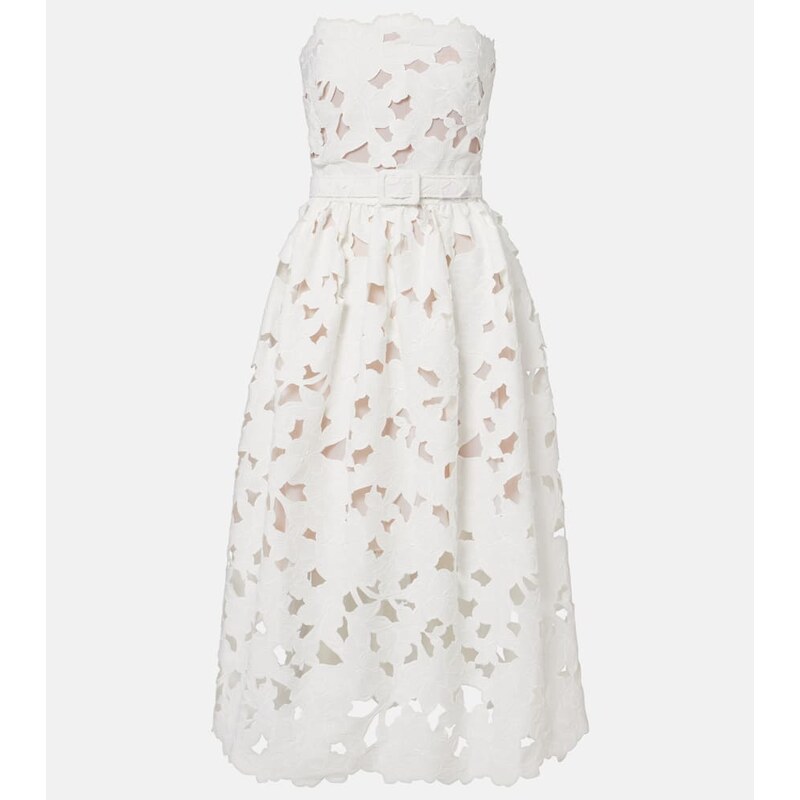 Oscar de la Renta Lace bustier dress