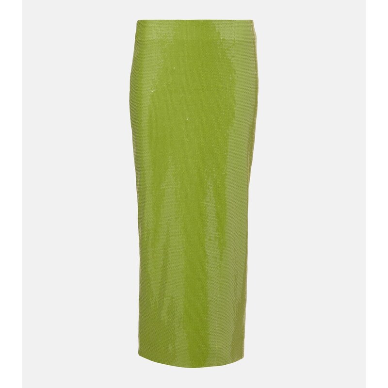 Oscar de la Renta Sequined pencil skirt